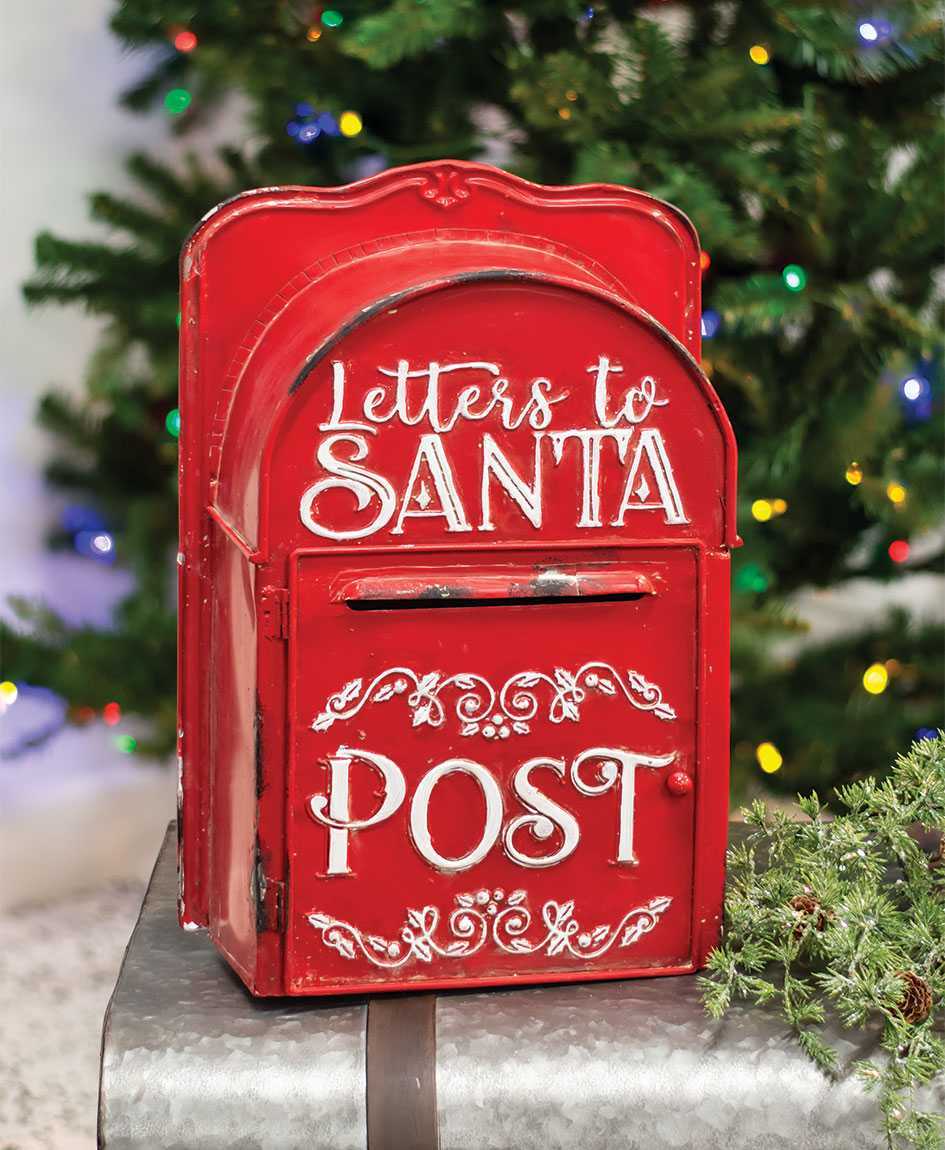 Letters To Santa Post Box Red