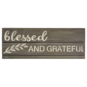 Blessed and Grateful Engraved Pallet Look Sign