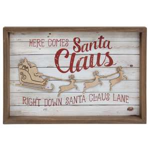 38075 Here Comes Santa Claus Sleighride Frame;