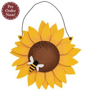 Layered Wood Sunflower & Bee Hanger #38369