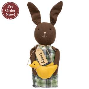 Tracy Chocolate Bunny Doll with Chick #CS39153