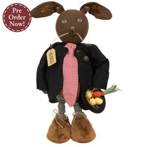 Charles Easter Egg Top Hat Standing Bunny Doll #CS39155