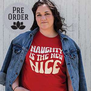 Naughty Is the New Nice T-Shirt - Cherry Red L176