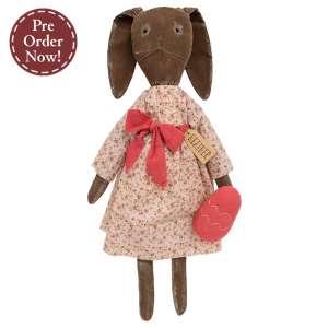 Heather Chocolate Bunny Doll with Easter Egg U24037