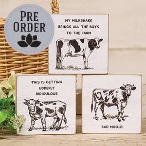 Udderly Ridiculous Square Block, 3 Asstd. 38225