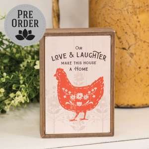 Love & Laughter Home Mini Box Sign 38247