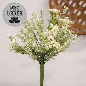 Delicate Cream Astilbe & Lace Bush, 14" SA112535