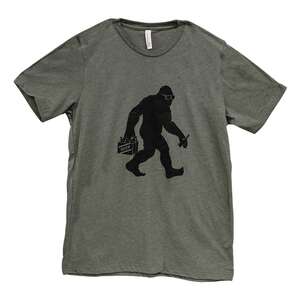 Sasquatch Beer T-Shirt - Heather Military Green L199