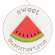 One in a Melon Round Easel Sign, 3 Asstd. #36038