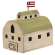 Distressed Carved Wood Americana Barn #38299