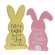 Bunny Kisses/Joy and Chocolate Wooden Bunny Sitter - 2 Asstd. 38342