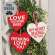 Love You More Wooden Heart Ornament - 3 Asstd. 38410