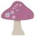 Floral Mushroom Magnets - 4/Set 38551