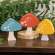 Mini Chunky Floral Mushroom Sitters, 3/Set 38552