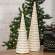 Diamond Wrapped Ivory Jute Cone Tree, 14" SR2319569