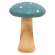 White Dotted Blue Wood Mushrooms, 2/Set 38568