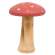 White Dotted Coral Wood Mushrooms, 2/Set 38569