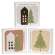 Home For Christmas 4" Square Box Sign - 3 Asstd. #38589