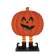 Wooden Smiling Jack O Lantern In Boots on Base - 7.25"H #38713