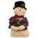 Stuffed Sherpa Woodland Plaid Snowman Doll - 19"H #CW4005