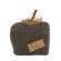 Stuffed Black & Tan Chevron Mossy Top Fall Pumpkin #CW4010