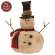 Roly Poly Primitive Snowman Tree Topper #CW4024