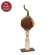 Primitive Mossy Top Pumpkin on Pedestal - 16"H #CW4084