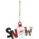 Joy Or Snow Plaid Snowball Ornament - 2 Asstd. #38578