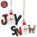 Joy Or Snow Plaid Snowball Ornament - 2 Asstd. #38578