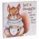 Let's Snuggle Cozy Squirrel Wooden Block Sign #38690