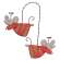 Wooden Flying Angel Mice Pair Hanging Ornament - 3 Asstd. #38837