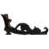 Distressed Wooden Witch Boot & Cat Silhouette Sitter #38901