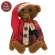 Aiden Teddy Bear in Plaid Shirt with Hat & Scarf #CW4027