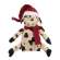 Stuffed Santa Hat & Scarf Baby Cow Doll - 6.5"H #JL24084