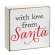 With Love From Santa 2" Square Block - 4 Asstd. #38604