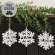 Sparkle Snowflake Word Ornament, 3 Asstd. 38767