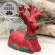 Distressed Cement Red & Green Deer Sitter 60528