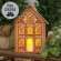 Metal Gingerbread House Luminary, 12"H 70217