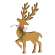 Natural Wooden Deer Cutout Sitters, 2/Set 38779