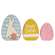 3 Set - Distressed Wood Happy Easter Bunny Chunky Sitters