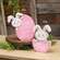 Bunny Kisses Easter Egg Wooden Sitter