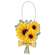 Hello Sunshine Sunflower Ornament - 3 Asstd.