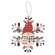 Buffalo Check Snowman Snowflake Sayings Ornament, 3 Asstd.