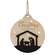 Christmas Blessings Silhouette Bulb Ornament, 2 Asstd.