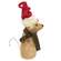 Stuffed Primitive Mouse in Santa Hat