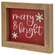 Merry & Bright Snowflakes Framed Sign