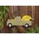 Distressed Hanging Green Wooden Lemon Truck