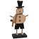 Chunky Wooden Top Hat Snowman on Base with Jingle Bell