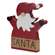 38178 Wooden Burlap Belt Santa Sitter;