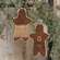 2 Set Gingerbread Boy & Girl Ornaments